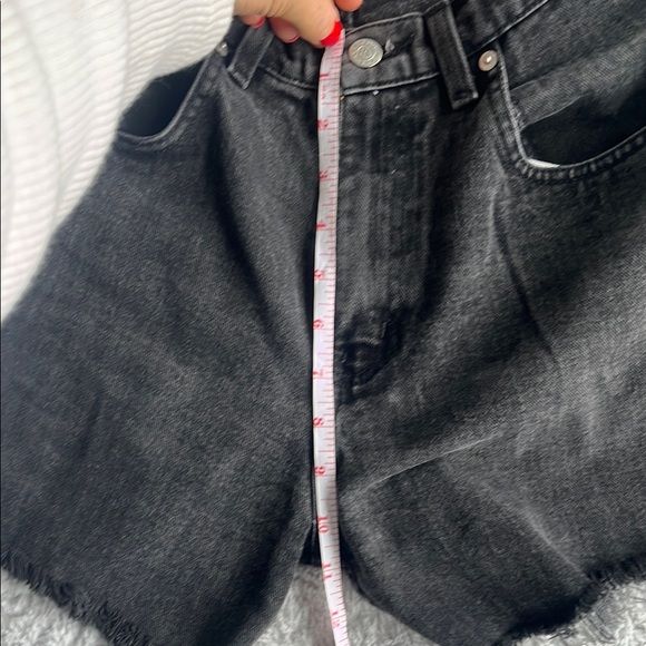 VTG 90S POLO JEANS COMPANY RALPH LAUREN black Denim relaxed mid-rise cut off 10 - Picture 8 of 10